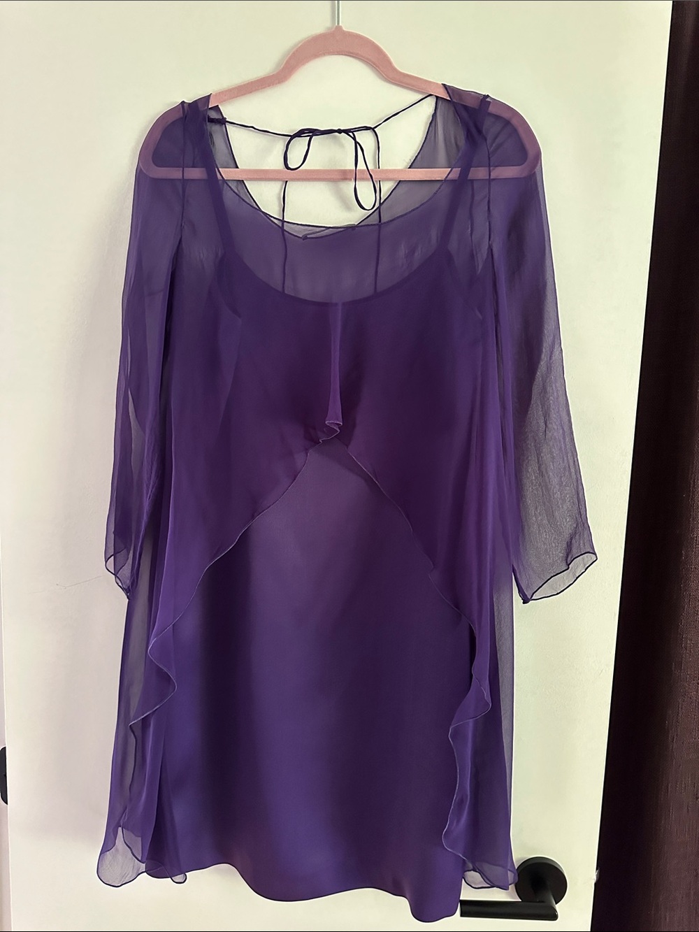 Alberta Ferretti Purple dress, 100% silk